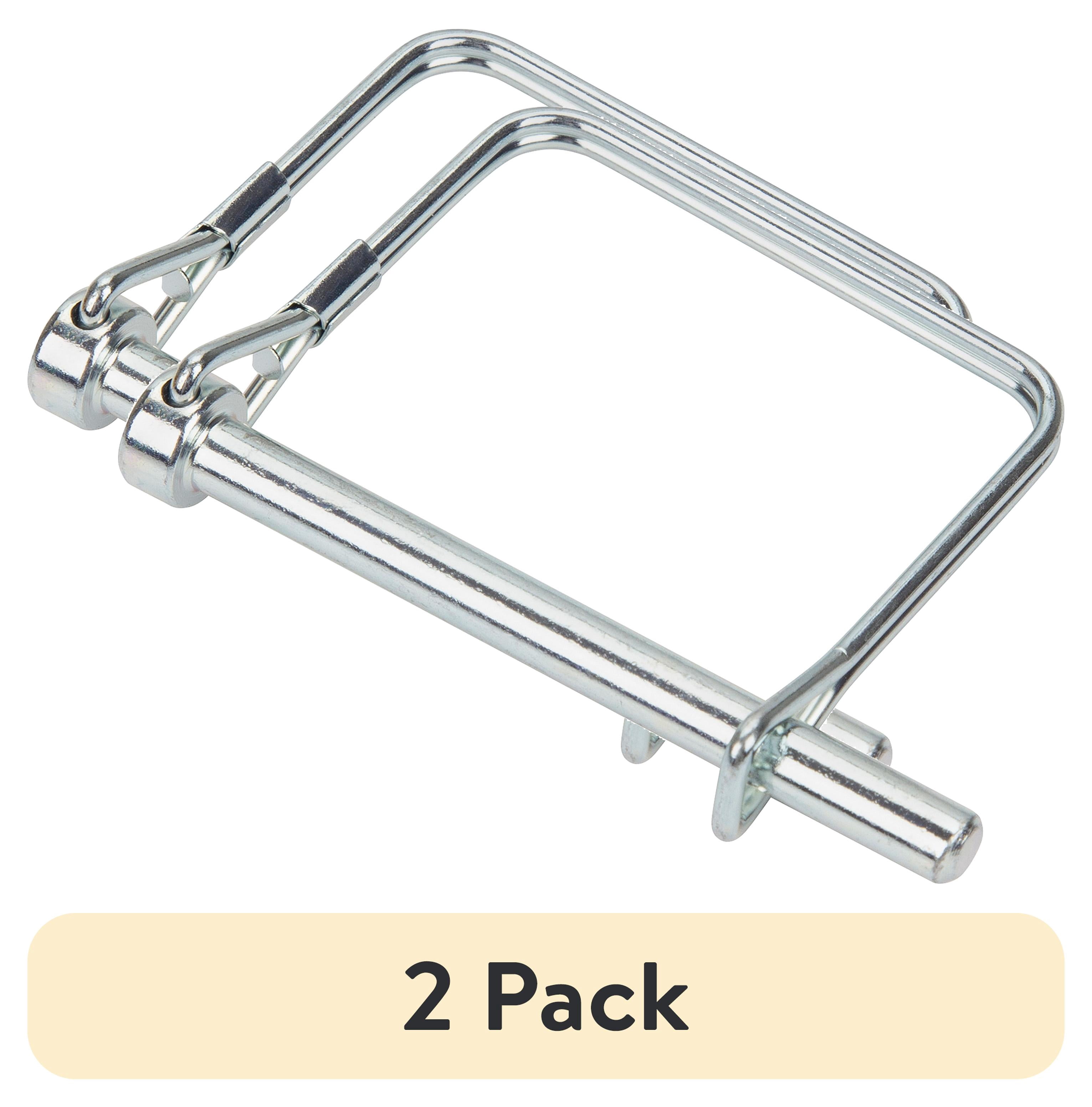 (2 pack) TowSmart Trailer Coupler Safety Pin, Quick Latch, 1/4in Pin, 2-3/4in Span, Zinc Plated Steel, 7366