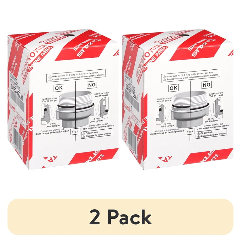 2 pack) Toyota OE Engine Oil Filter 04152-YZZA1 0.64 Pound