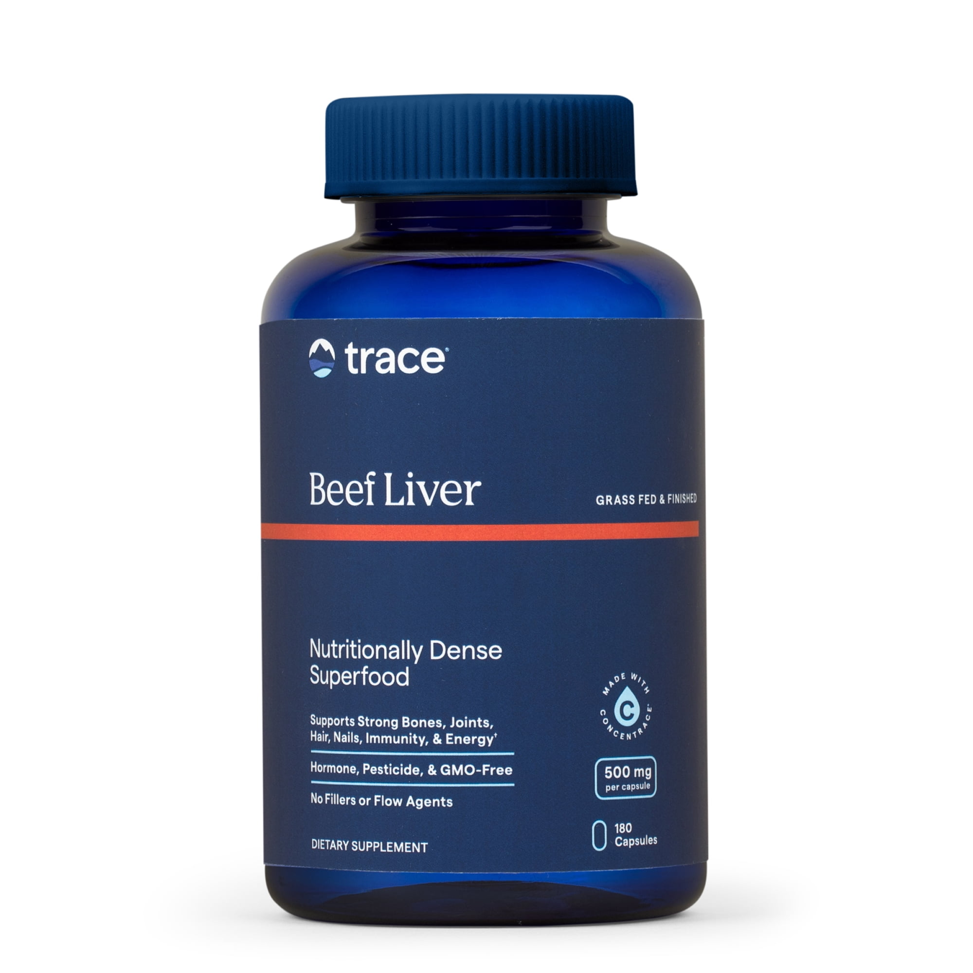 (2 pack) Trace Minerals Beef Liver Supplement for Bone, Energy, Immune & Organ Support, Healthy Hair & Skin, 180 Count (30 Servings)