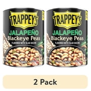 (2 pack) Trappey's Seasoned Jalapeno Black Eye Peas with Bacon, 15.5 oz., Can