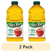(2 pack) Tree Top 100% Apple Juice, from Concentrate, 64 fl oz