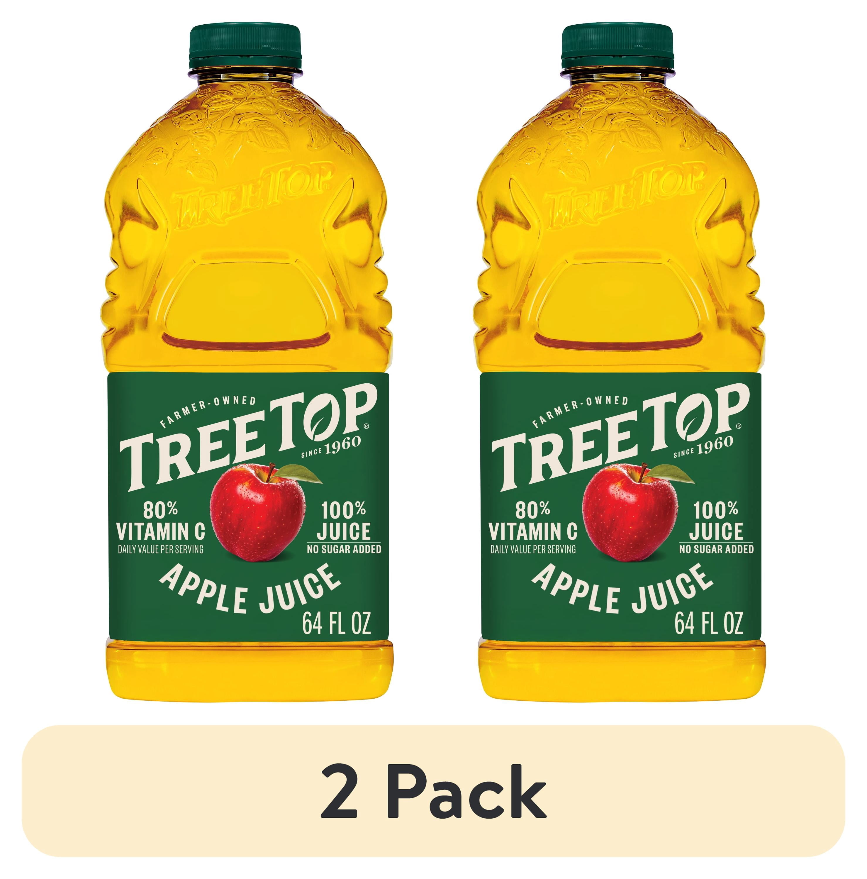 Tre Ripe Juice (2 pack) Tree Top 100% Apple Juice, No Sugar Added, No High Fructose ...