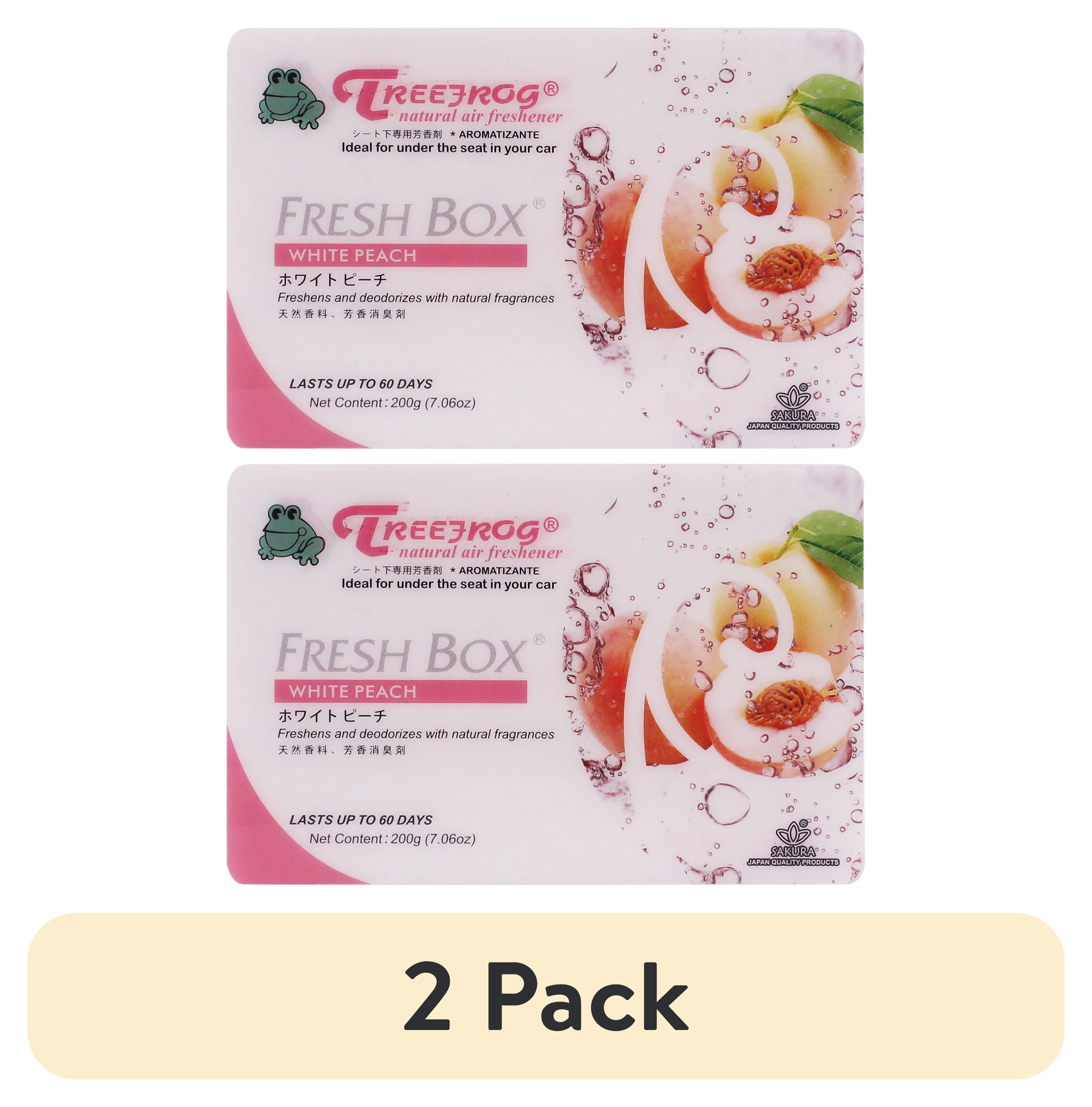 (2 pack) Treefrog Xtreme Natural Air Freshener White Peach 7.06oz