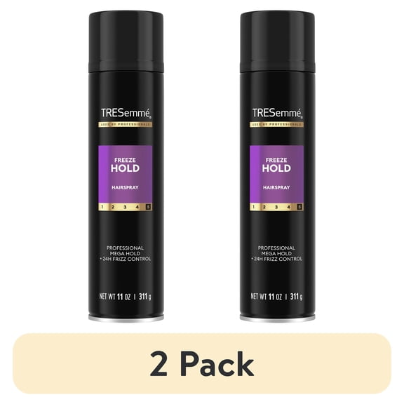 (2 pack) Tresemme Hairspray Freeze Hold for 24-Hour Frizz Control and All-Day Humidity Resistance, 11 oz
