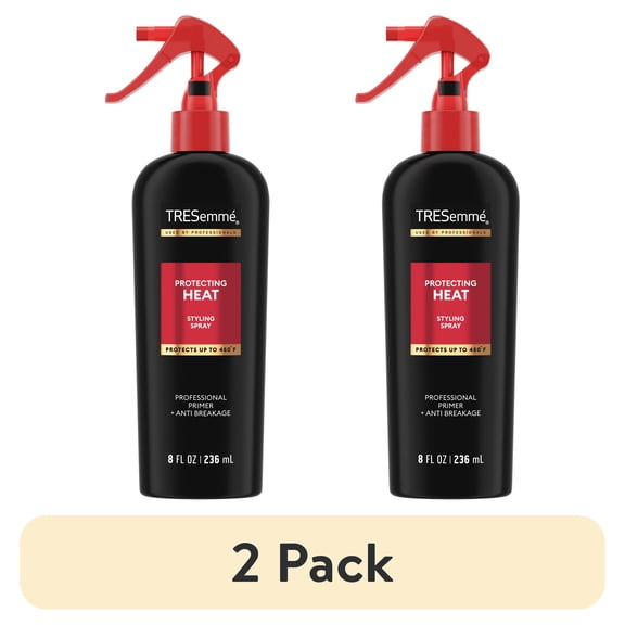 (2 pack) Tresemme Styling Spray for Controlling Frizz & Reducing Breakage Protecting Heat with Protection up to 450°, 8 Fl oz