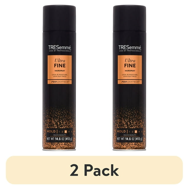 (2 pack) Tresemme Ultra Fine Hairspray 24H Frizz Control with Pro Lock Tech, 14.6 oz