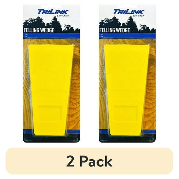 (2 pack) TriLink Saw Chain 5-inch Felling Wedge for Assistance in Felling Trees; Chainsaw Accessory; Condition: New
