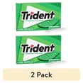 thumbnail image 1 of (2 pack) Trident Sugar Free Spearmint Xylitol Chewing Gum, 14 Pieces, Wallet pack, 1 of 12