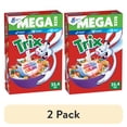 thumbnail image 1 of (2 pack) Trix Fruity Breakfast Cereal, 6 Fruity Shapes, Whole Grain, Mega Size, 25.4 OZ, 1 of 11