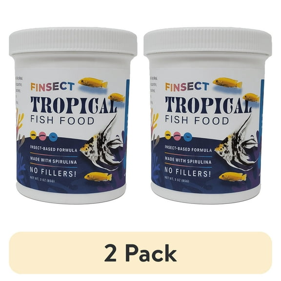 (2 pack) Tropical Fish Food Crumbles