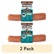 (2 pack) TruRanch All-Natural Rawhide Alternative Dog Treats, Medium Bully Roll, 1 Count