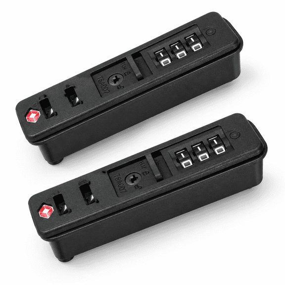 2-pack Tsa 3-digitbination Lugglocks Built-in Travel Lock Ea354n