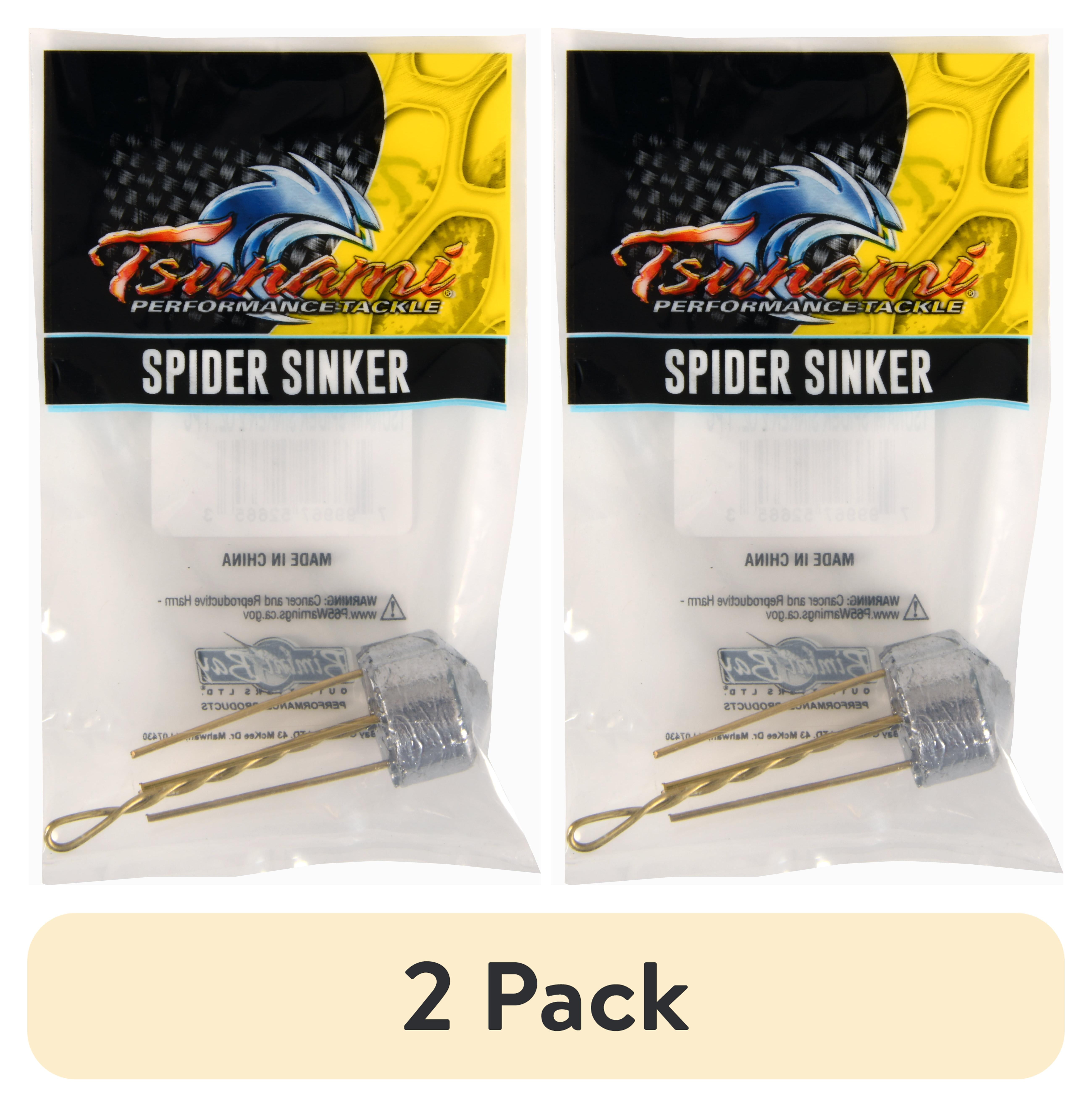 (2 pack) Tsunami Spider Sinker, 2 oz