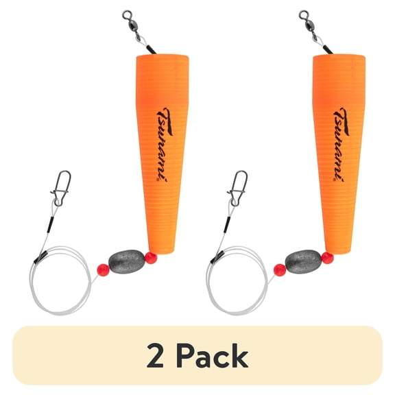 (2 pack) Tsunami 4" Popping Float Fishing Rig