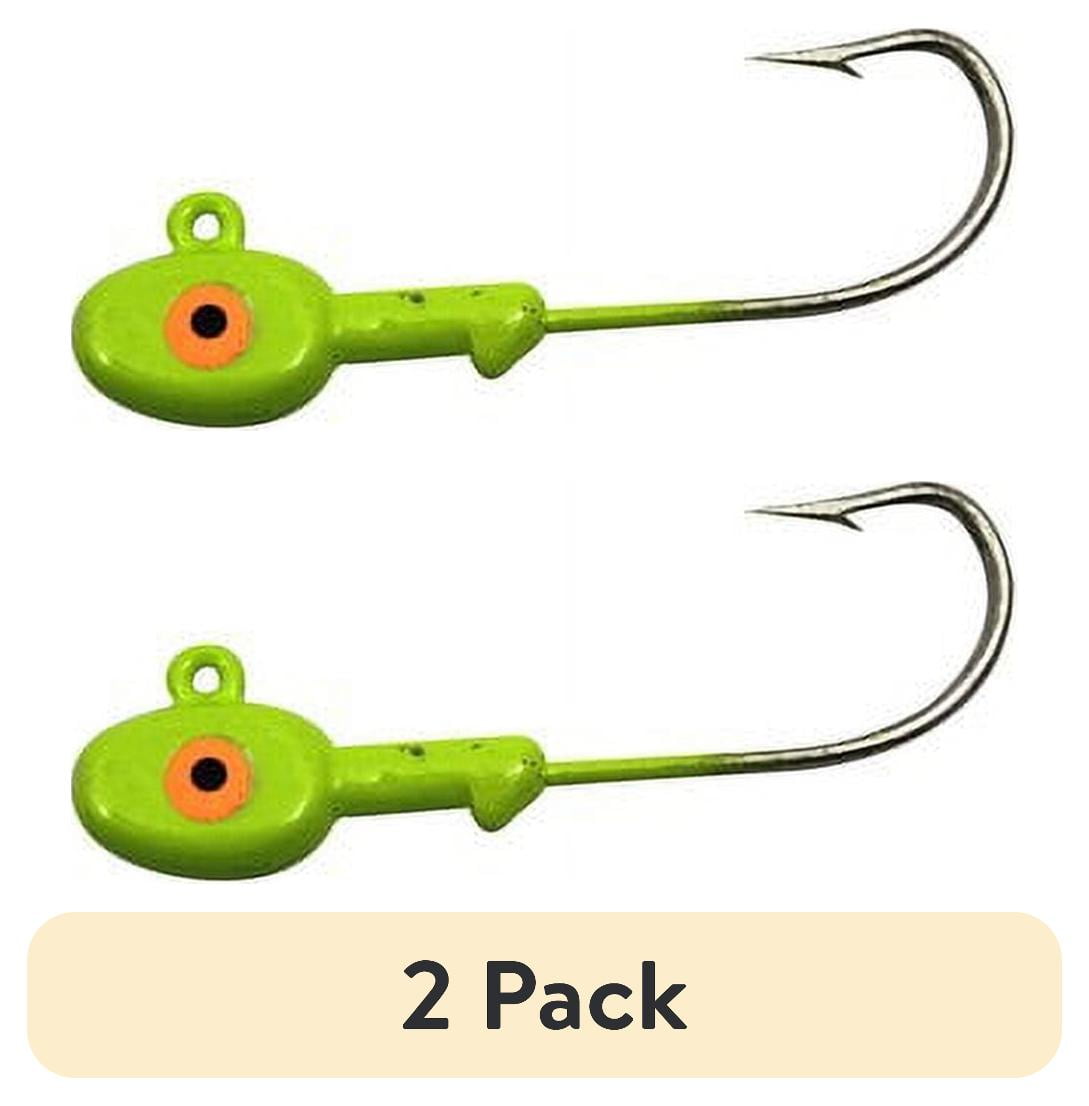 2 pack) Tsunami Lead Jig Head Fishing Lure 3/8 oz. – Chartreuse
