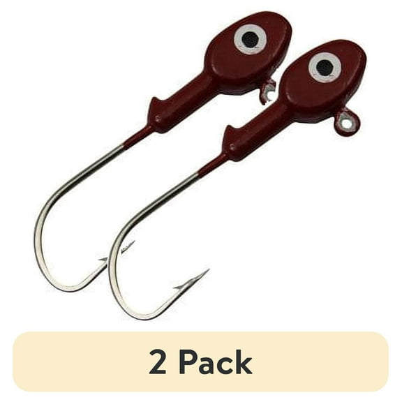 (2 pack) Tsunami Lead Jig Head Fishing Lure 3/8 oz. – Red