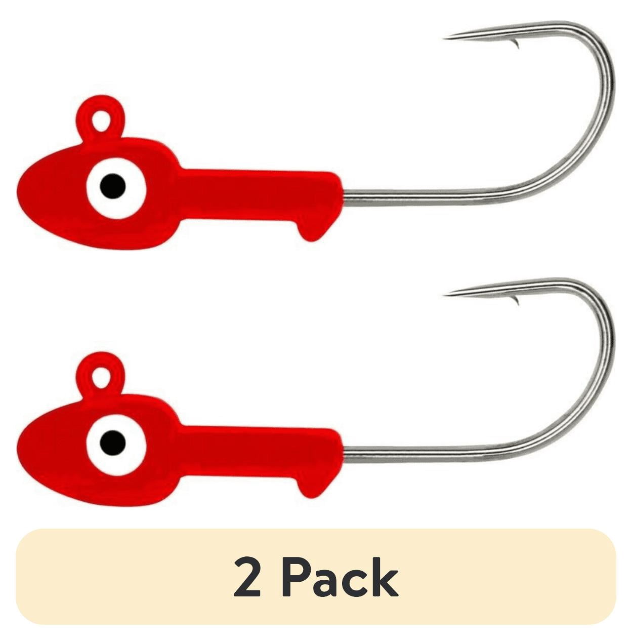 (2 pack) Tsunami Lead Jig Head Fishing Lure 3/8 oz. – Red