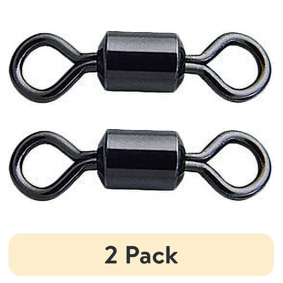 (2 pack) Tsunami Pro Saltwater Fishing Barrel Swivels, 65lb Test, Stainless Steel, 6-Pack