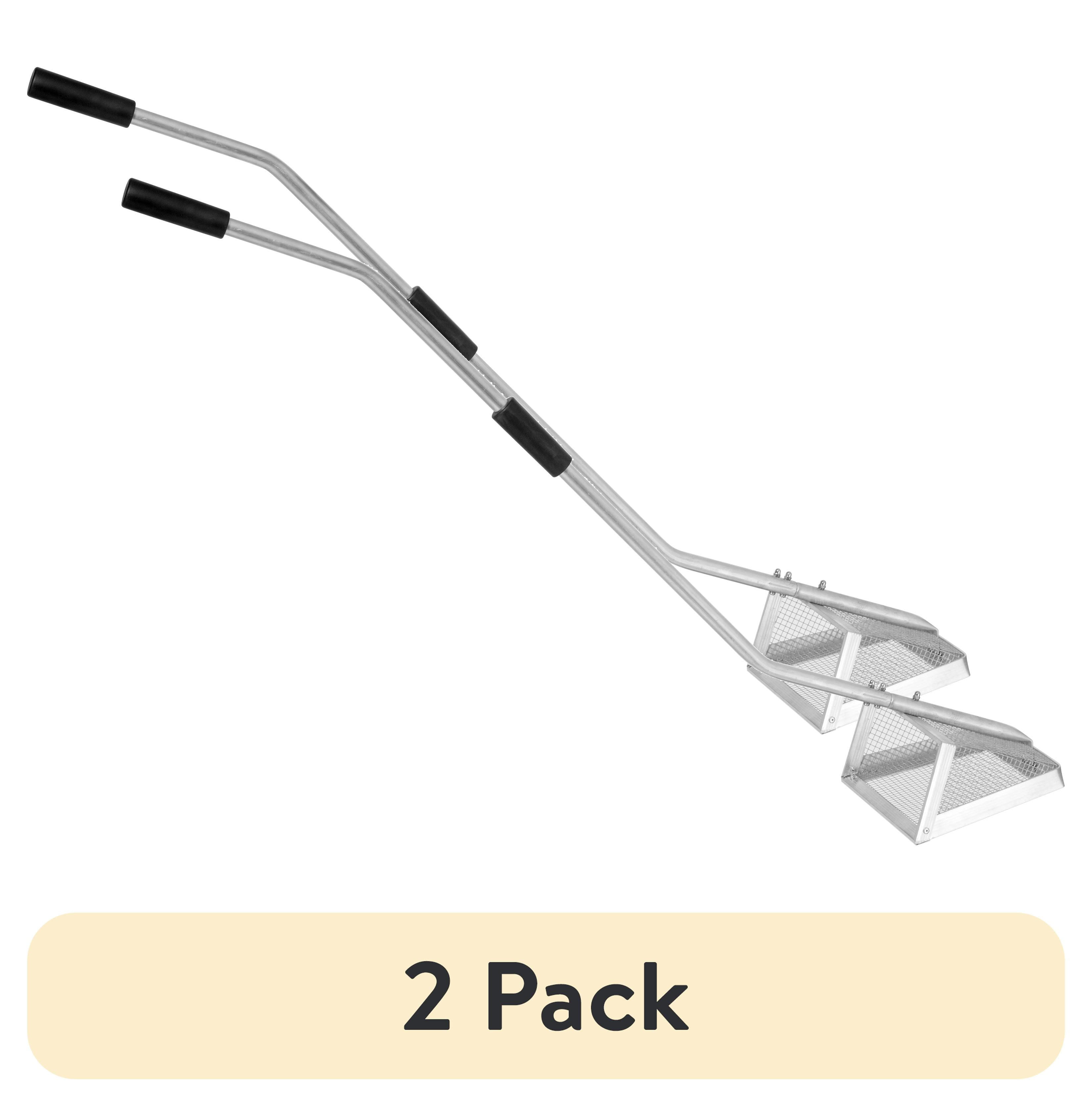 (2 pack) Tsunami Sand Flea Rake – Galvanized Steel Basket with Aluminum Handle