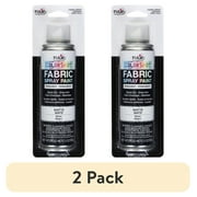 2 pack Tulip Color Shot Instant Fabric Spray Paint, 3 oz Black, Quick Dry and Permanent