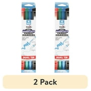 (2 pack) Tulip Fabric Markers Dual Tip 4 Pack Essentials, Permanent, Assorted Colors