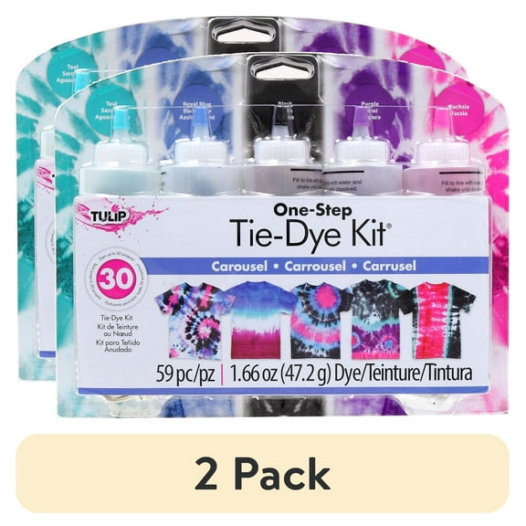 (2 pack) Tulip One Step Tie Dye Kit: Carousel Colors