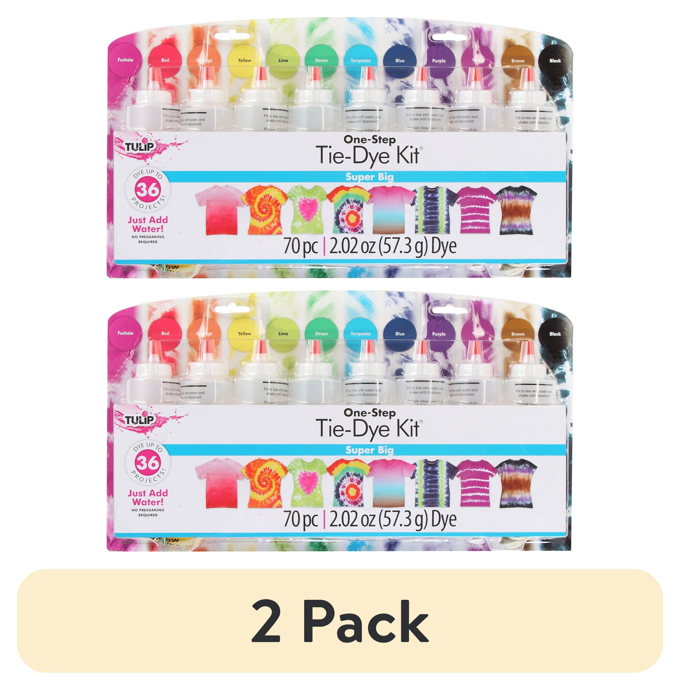 2 pack) Tulip Super Big Tie Dye Kit, 12 Piece, Rainbow Colors