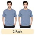 thumbnail image 1 of (2 pack) Turtle Bay New York Men’s Heavyweight Short Sleeve Crew Neck T-Shirt – Regular Fit Cotton Blend with Chest Pocket, 1 of 8