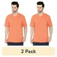 thumbnail image 1 of (2 pack) Turtle Bay New York Men’s Short Sleeve Relaxed Fit V-Neck T-Shirt in Cotton Blend with Pocket, 1 of 6