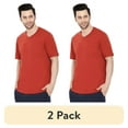 thumbnail image 1 of (2 pack) Turtle Bay New York Men’s Short Sleeve Relaxed Fit V-Neck T-Shirt in Cotton Blend with Pocket, 1 of 5