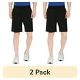 thumbnail image 1 of (2 pack) Turtle Bay New York Mens Cotton Knit Shorts with Elastic Waistband and Inner Drawstrings, 1 of 7