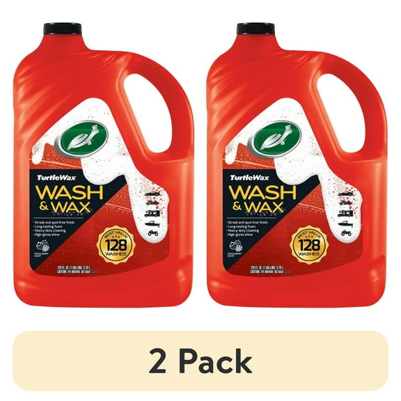 (2 pack) Turtle Wax Car Wash/Wax 1 gal
