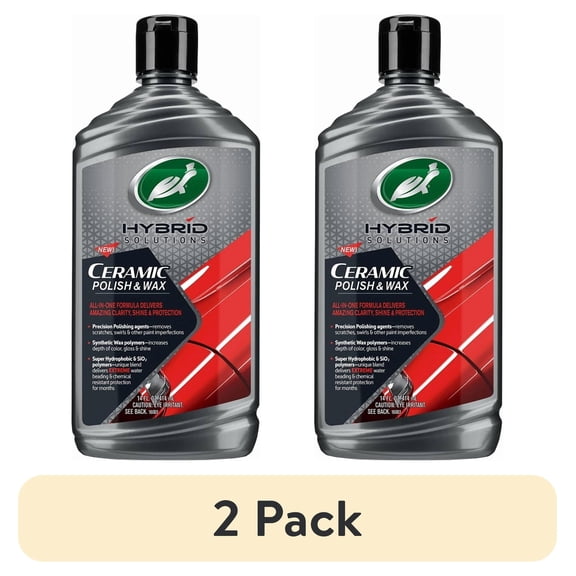 (2 pack) Turtle Wax Hybrid Solutions Ceramic Polish and Wax 14 oz
