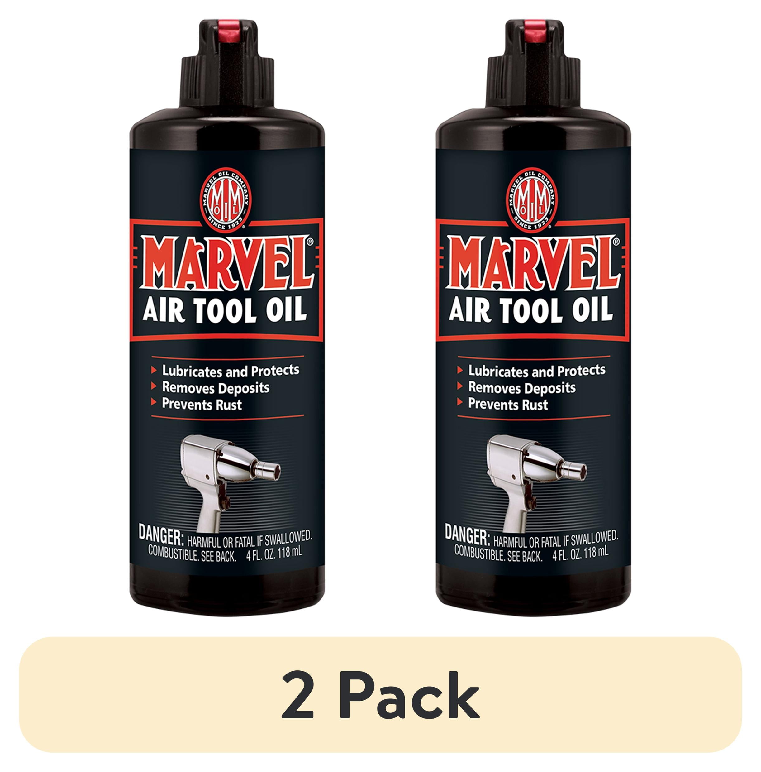 (2 pack) Turtle Wax Marvel Mystery 53493 Air Tool Oil Lubricant, 4 oz