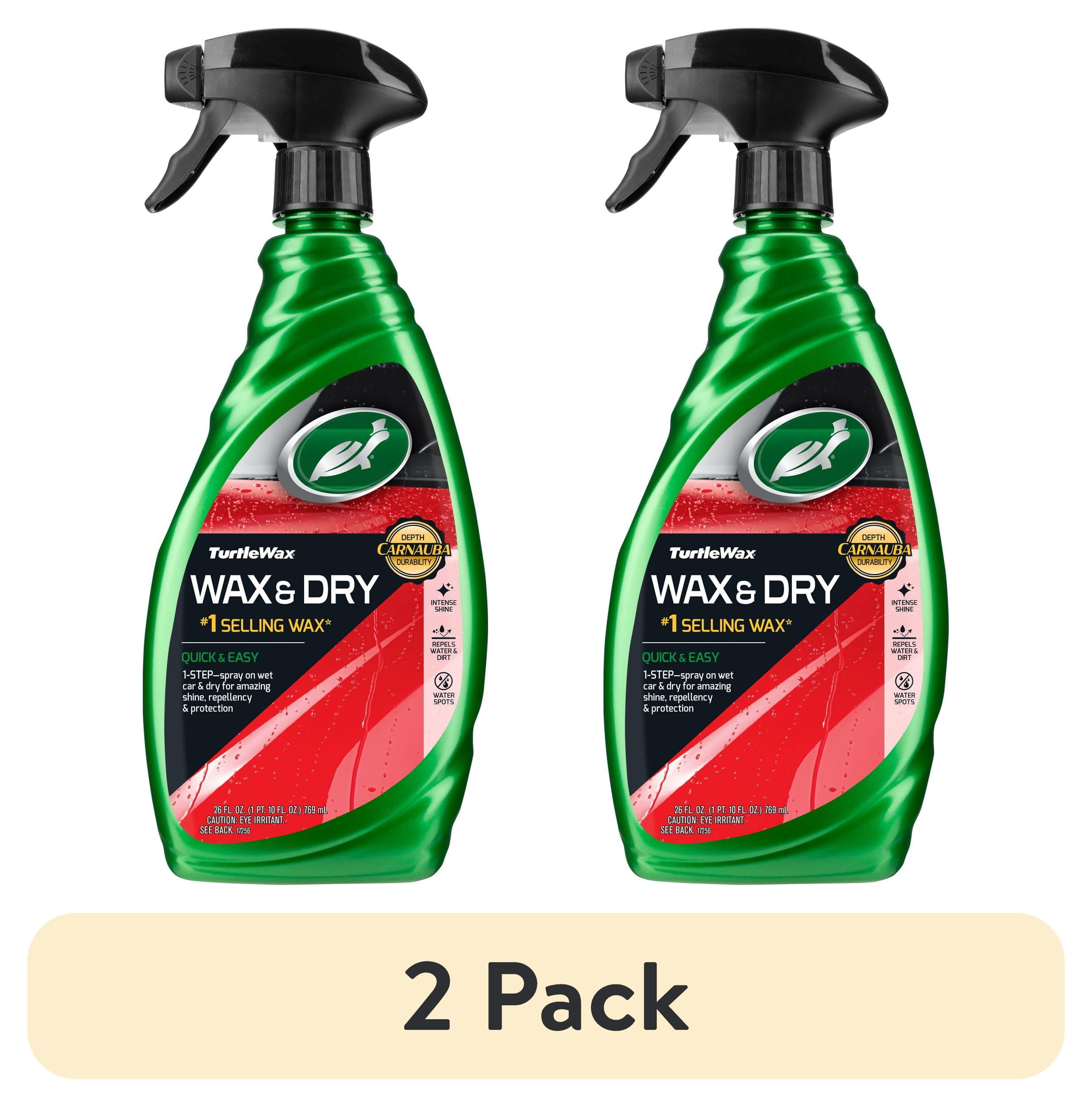【最新】新政　天蛙Spark Clear Dry 2 pack) Turtle Wax Quick and Easy 1-Step Wax and Dry Spray