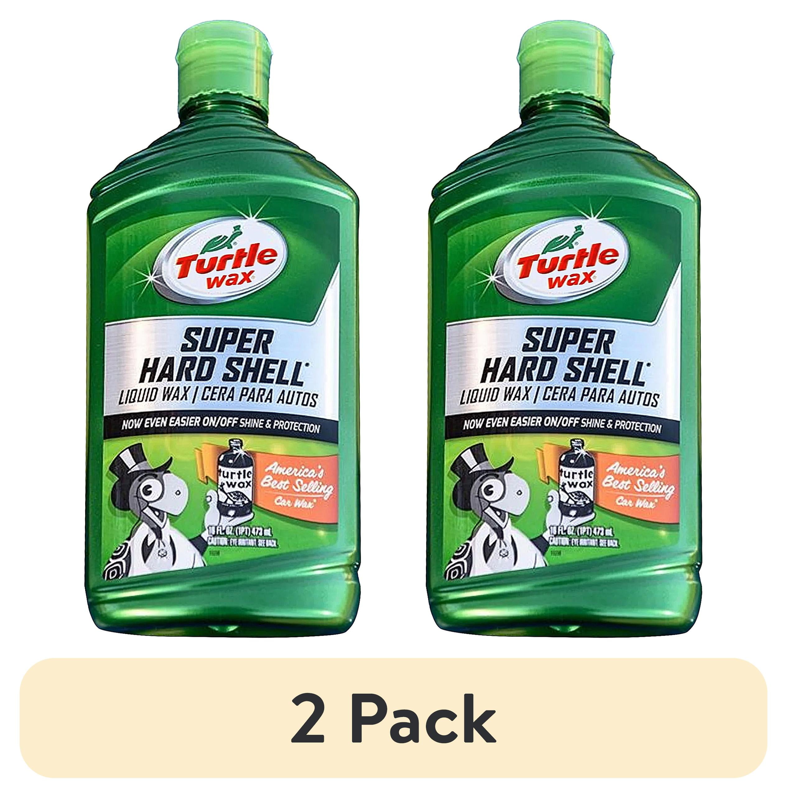 (2 pack) Turtle Wax Super Hard Shell Liquid Wax, 16oz
