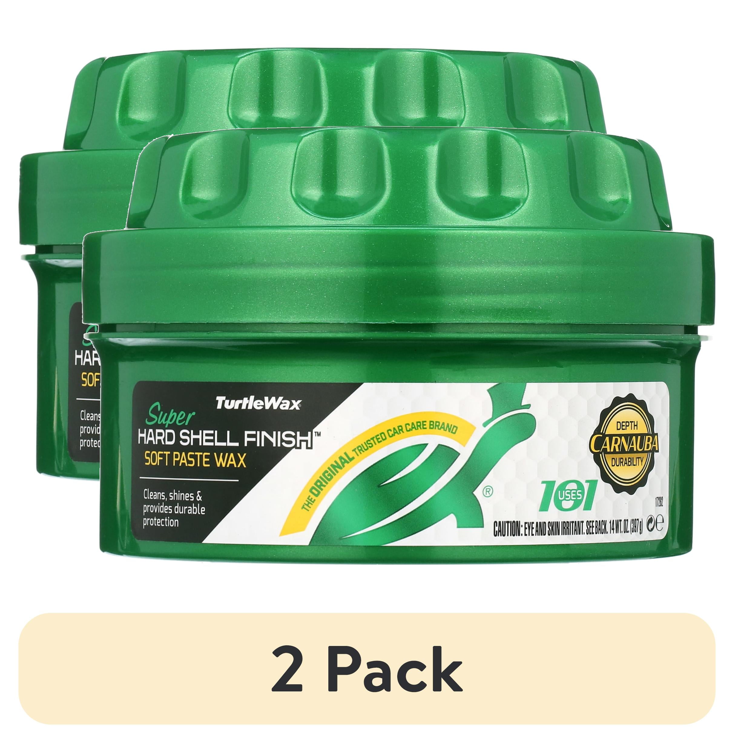 (2 pack) Turtle Wax Super Hard Shell Paste Wax 14 oz for Long-Lasting ...