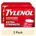 thumbnail image 1 of (2 pack) Tylenol Extra Strength Pain Relief Acetaminophen Caplets 500mg, 50 Count, 1 of 15