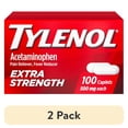 thumbnail image 1 of (2 pack) Tylenol Extra Strength Pain Reliever & Fever Reducer 500 mg Caplets 100 Each, 1 of 6