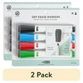 thumbnail image 1 of (2 pack) U Brands U-Eco Dry Erase Markers, Chisel Tip, , Multi-Color, 4 Count, 1 of 8