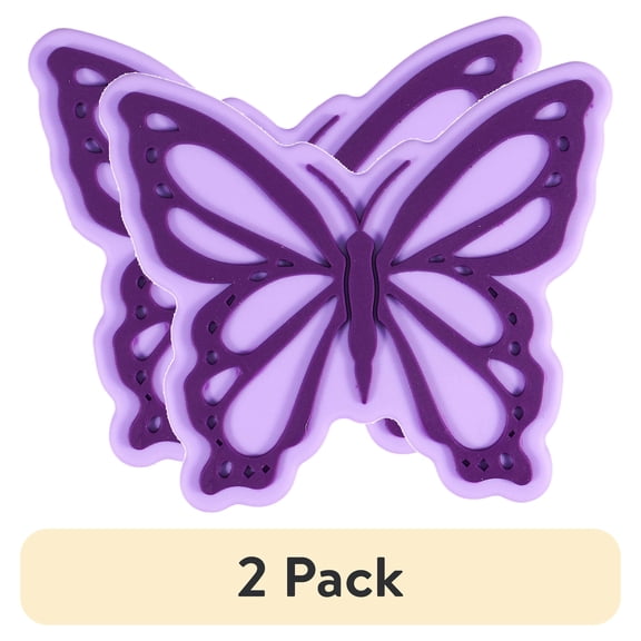 (2 pack) U Style Novelty Shaped Pencil Sharpener, 3.63" x 5", Butterfly