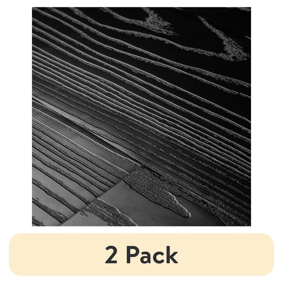 (2 pack) UMIGGEE 40-Pcs Black Peel Stick Flooring 35-in x 5.7-in x 1.0mm Vinyl Flooring Wood Grain Floor Tiles Easy to Install for Bathroom Kitchen Living Room Home Decor