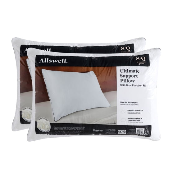 (2 pack) Ultimate Support Pillows, Standard/Queen
