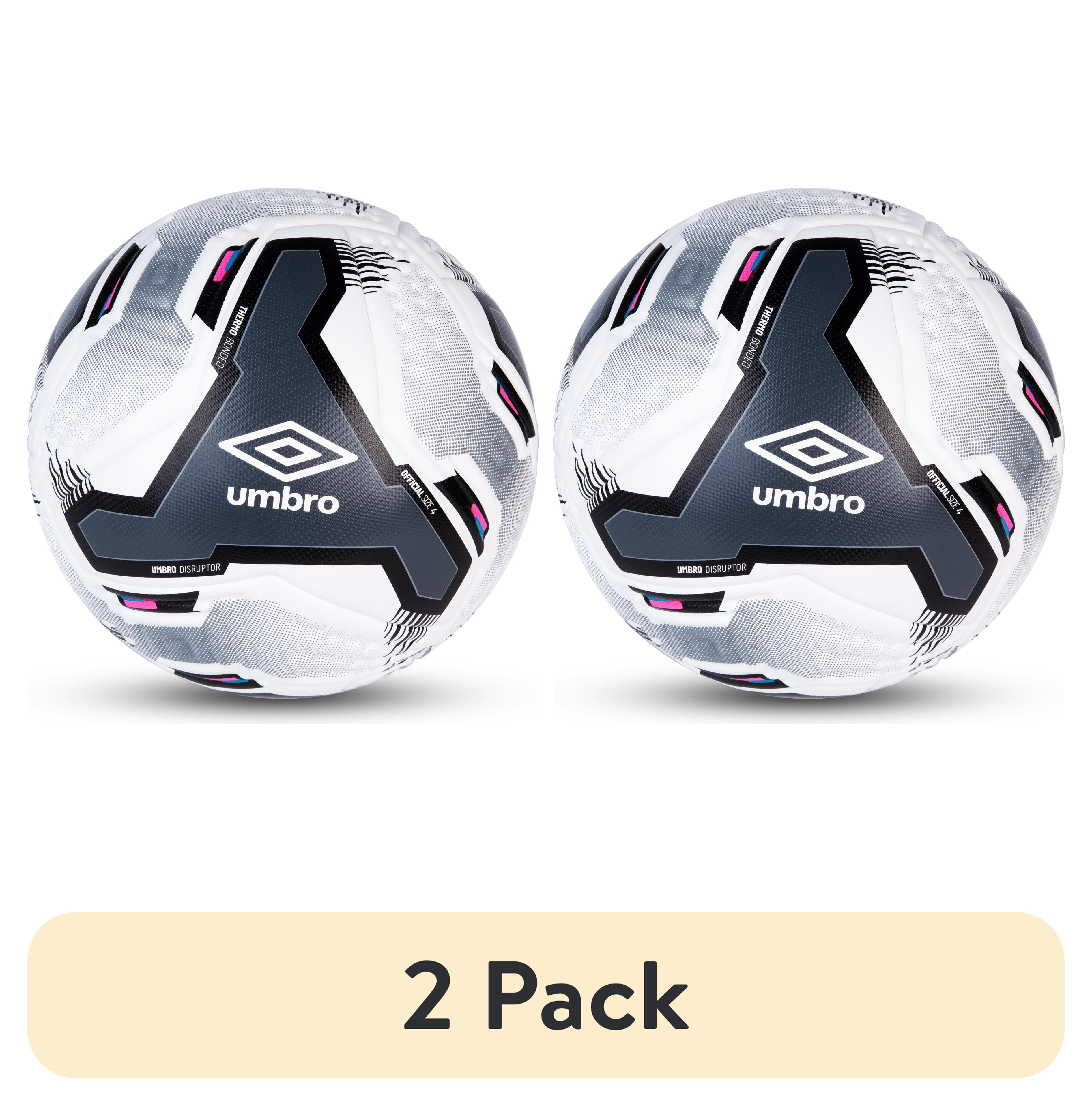 2 pack) Umbro Disruptor Size 4 Soccer Ball for Ages 8-12 Years Old