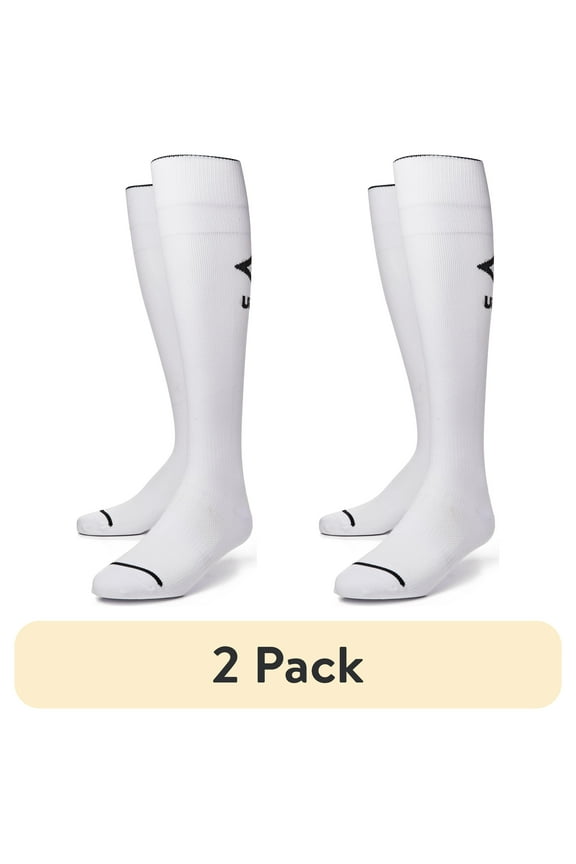 (2 pack) Umbro Youth Boys & Girls Soccer Socks, White 1 Pack