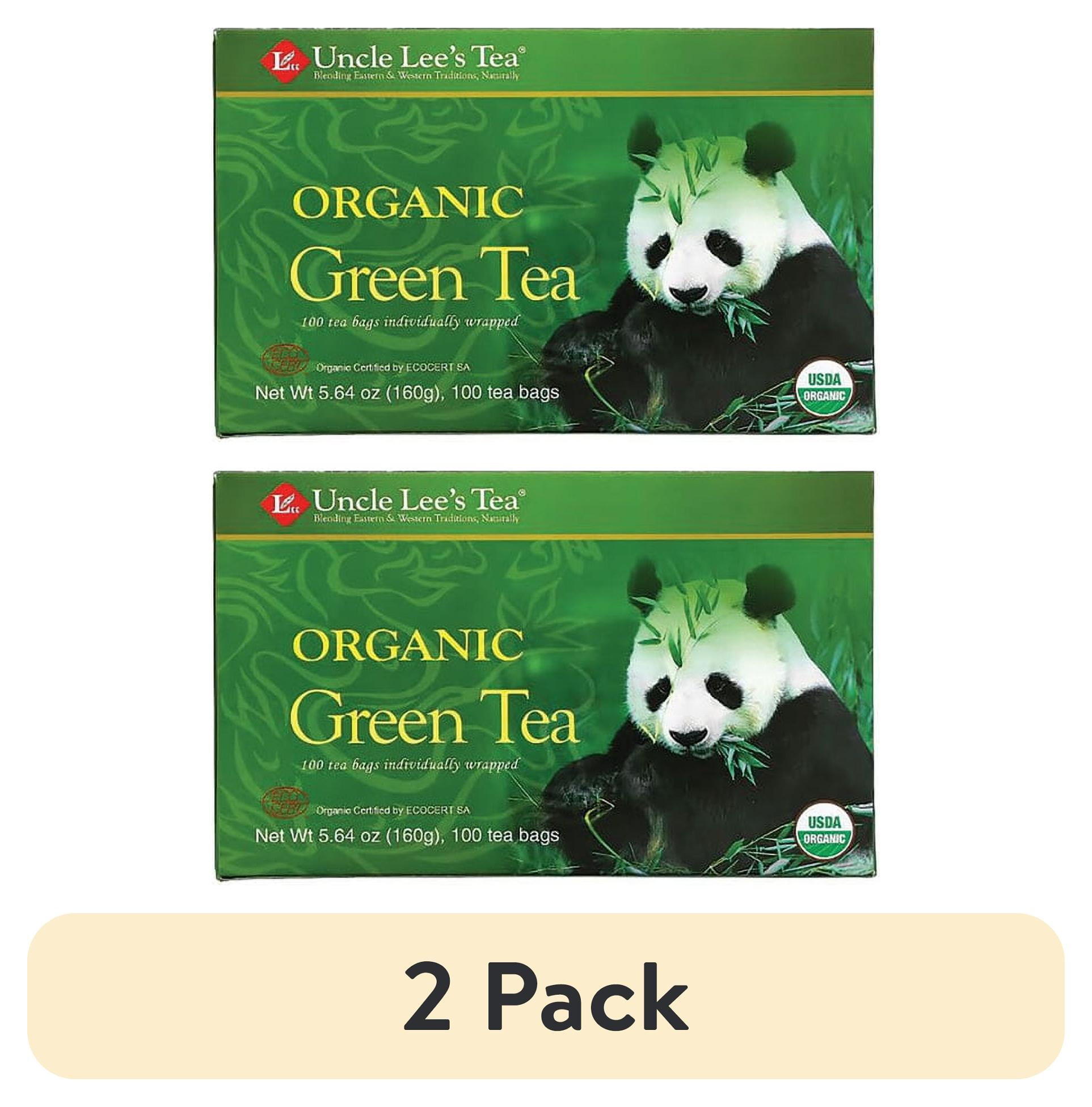 (2 pack) Uncle Lee's Tea - Organic Green Tea 100 Bag(S)