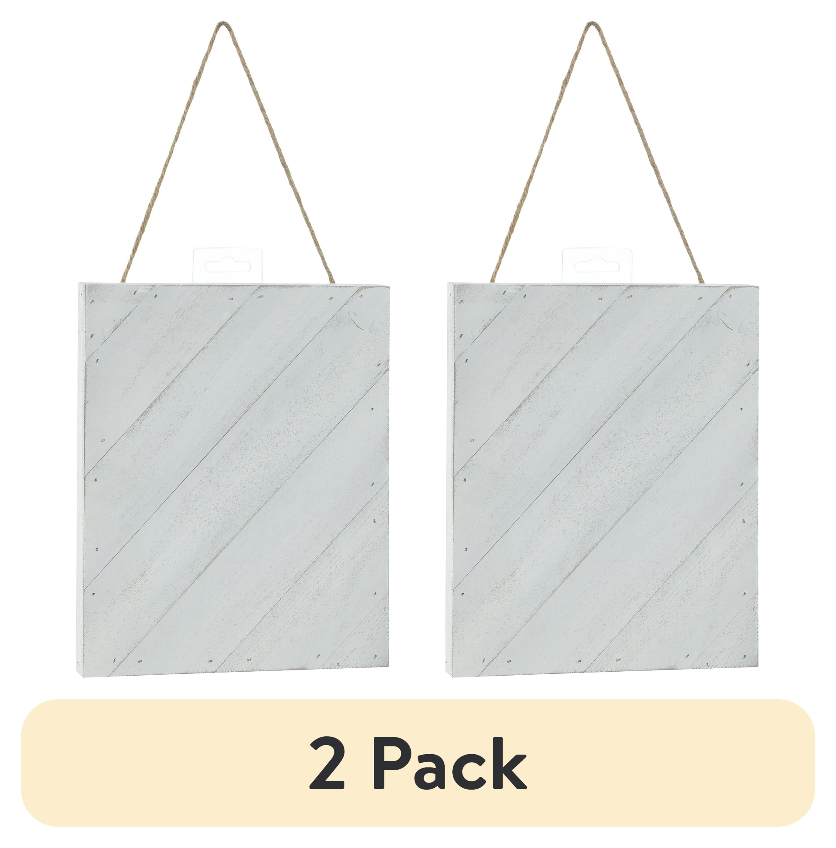 (2 pack) 10X8 White Wash Diagonal Plank