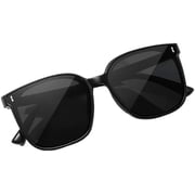 2 pack Unisex Retro Square Sunglasses for Women Polarized sunglasses UV400