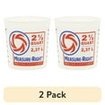 thumbnail image 1 of (2 pack) United Solutions 2.5 Quart Round Measure Right Plastic Mixing Container, Clear, 1 Each, 1 of 5