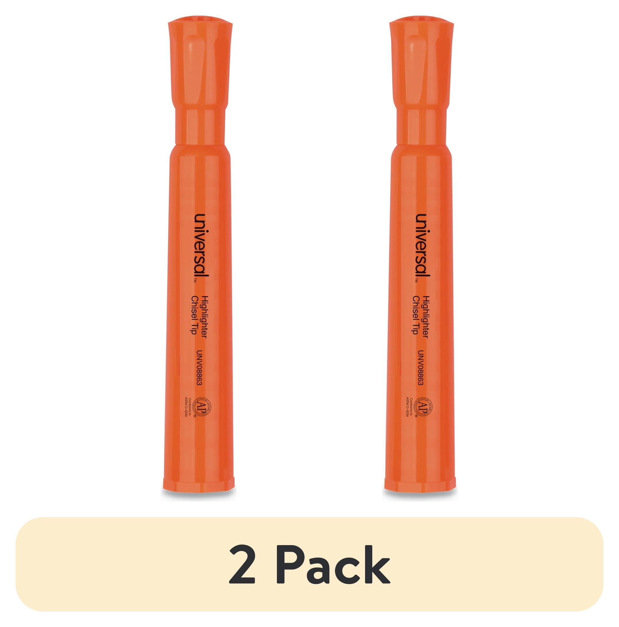 トランプ orange orange Universal Desk Highlighter, Chisel Tip, Fluorescent Orange
